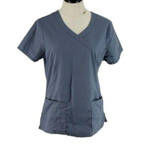 Scrub Star Women's Short Sleeve Grey‎ Scrub Medical Top Shirt Small